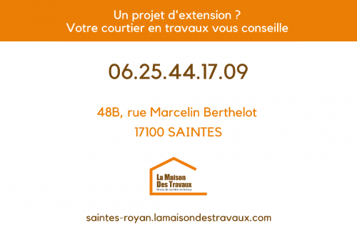 Extension ossature bois à Royan