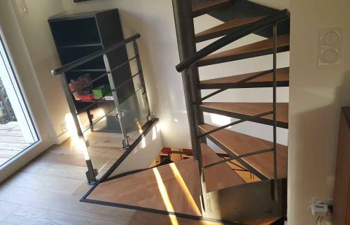Réalisation d'un Escalier double - Lyon / Villeurbanne