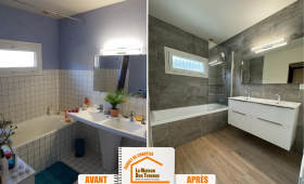 Rénovation salle de bain, Aigueblanche, Savoie, Travaux Savoie, Artisans savoie, Travaux salle de bain, Décoration salle de bain, Design salle de bain, Aménagement salle de bain, Matériaux salle de bain, Plomberie salle de bain, Conception salle de bain