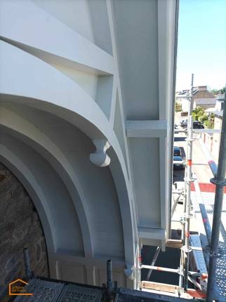 Rénovation d’une charpente et de la couverture d’une maison classée à Cancale