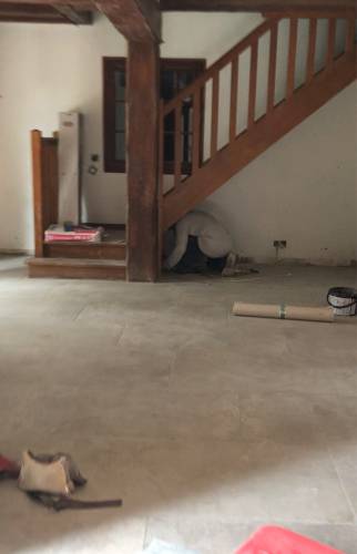 Salon en cours de rénovation Yvelines