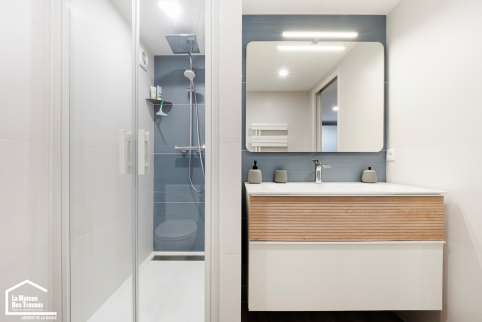 Douche à receveur plat