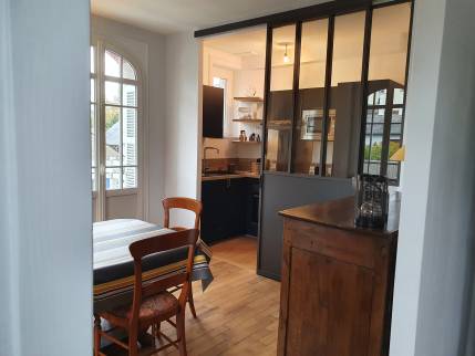 Rénovation d'une maison à Dinard (partie séjour -cuisine)