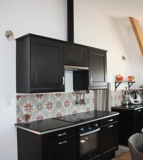 Cuisine moderne esprit loft vue 1