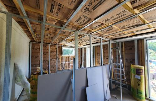 Isolation de l'intérieur de l'extension