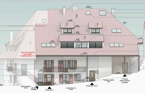 projet 3D de la bâtisse Annecy (74) 