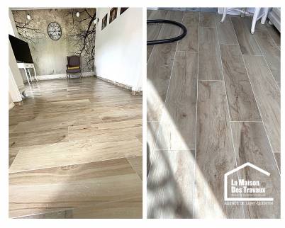 dépose d'un ancien carrelage