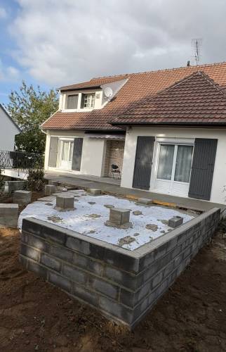 Elévation parpaings