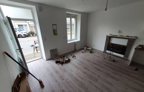 Travaux en cours - Rénovation complète de maison à Janzé