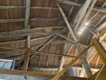 Rampants sous toiture avant travaux d'isolation et revêtement de finition - Montauban 82000