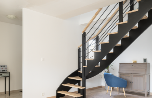 Pose d'un escalier à Rezé