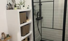 Salle de bain après rénovation Douche à l'italienne