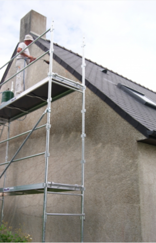 Rénovation de façades style longere colombage à L’AIGLE