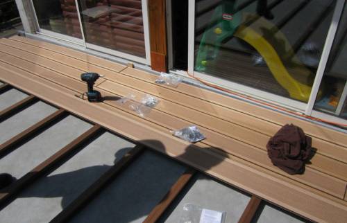 La construction d'une terrasse à Boulogne-sur-Mer : pendant les travaux 2