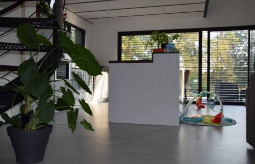 Apres pose carrelage dans salon 