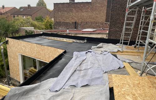Création et uniformisation d'un toit plat EPDM