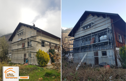  La Maison des Travaux Moûtiers, isolation extérieure Moûtiers, rénovation énergétique Moûtiers, ITE Moûtiers, isolation thermique maison Moûtiers