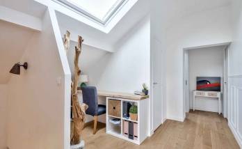 Aménagement d'un bureau sous les combles - Région parisienne