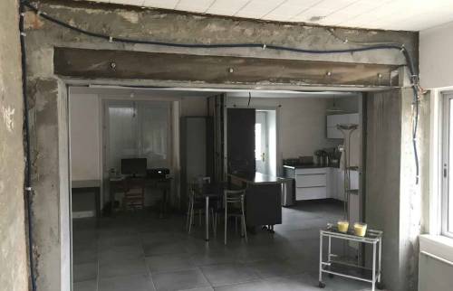 Ouverture mur en pierres