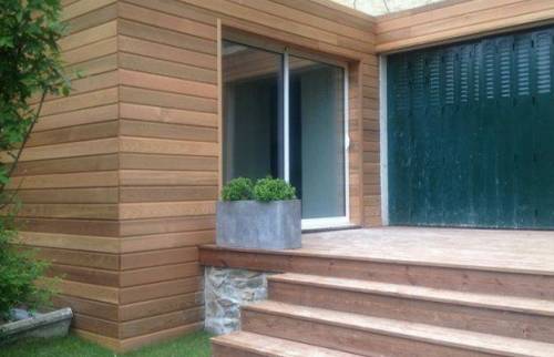 Extension d'une maison en bardage bois à Sèvres