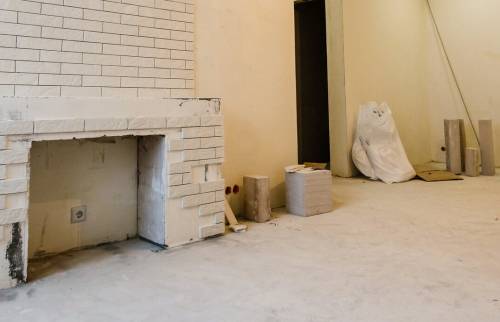 Travaux de création d'une cheminée 