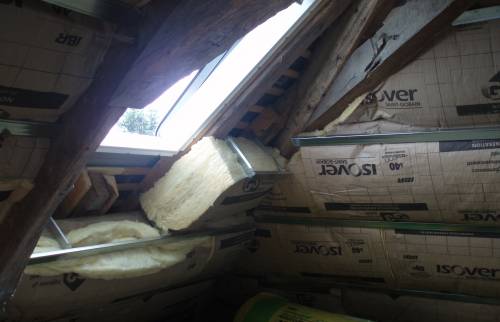 Epaisseur d'isolant importante à MONTLIVAULT (41)