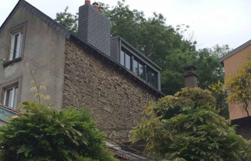 Création d'une lucarne en bardage zinc à Nantes (44)