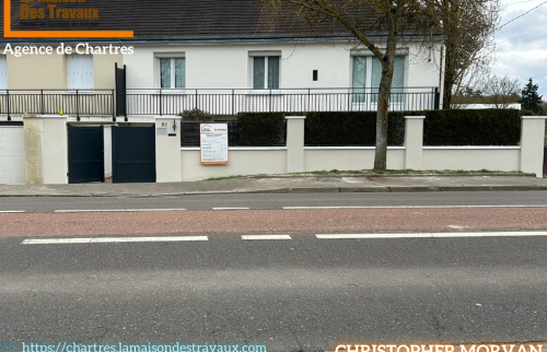ravalement façade et clôture lèves LMDT Chartres