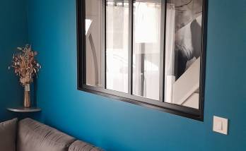 Pose de verrière d'atelier Violaines