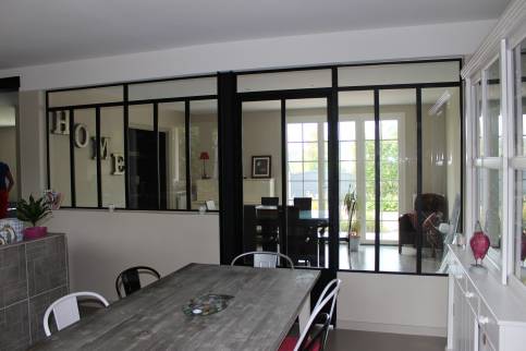 Rénovation de maison avec pose d'une grande verrière d'atelier - Les Pavillons-sous-Bois 93