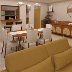 Salon et salle à manger - La Maison Des Architectes