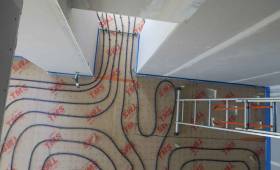 Installation d'un plancher chauffant avec tuyaux PER - Pornic 44210