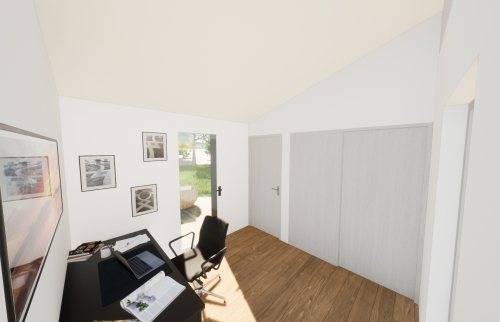 Création d'une extension à Saint-Sébastien-sur-Loire - Vue extérieur nouvelle pièce