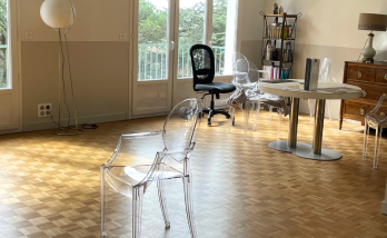 Rénovation pièce de vie avec un parquet remis à neuf