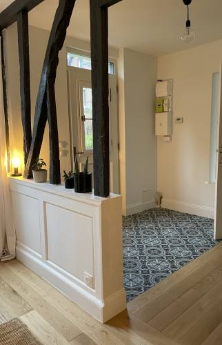 Entrée carreaux de ciment La Maison des Travaux Rouen 2