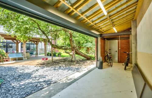 L'intérieur d'un garage à vélos et motos réalisé à Colombes (92700)