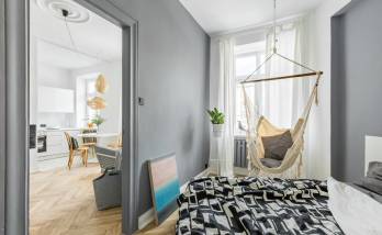 Chambre mur gris