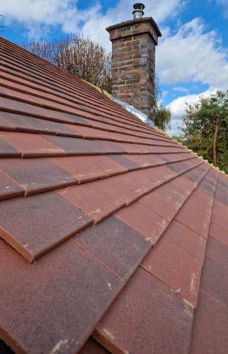 Toiture tuiles plates