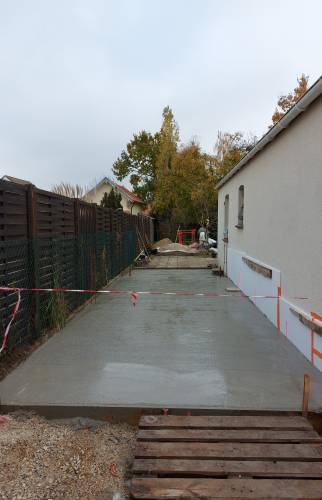 Dalle béton du garage