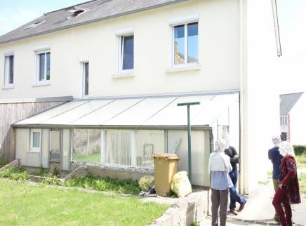 Avant travaux d'extension ossature bois et bardage bois