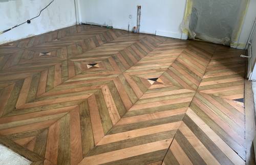 restauration ancien parquet massif - Rennes