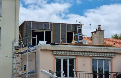 Surélévation au sud de Nantes - travaux en cours