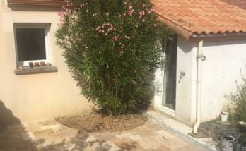 Nouvelle terrasse en travertin - Nantes 44