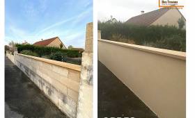 Construction de muret en parpaing