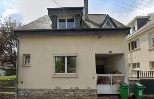 Façade nord de la maison avant l’ITE à Chantepie