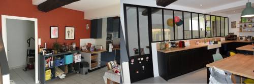 Pose d'une verrière d'atelier à proximité de Saint-Renan (29)