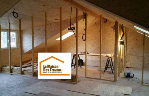 Elévation cloisons intérieures en ossature bois (91)