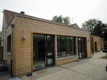 Réalisation d'une extension de plein pied pour une maison située dans l'Ouest Lyonnais