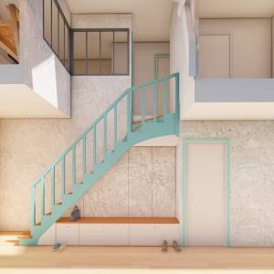 Escalier multifonctions - Charles HAMITOUCHE - La Maison Des Architectes