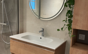 Rénovation d'une salle de bain à Basse-Goulaine - meuble vasque